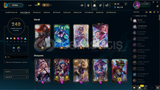 Platin 4 LOL Hesabı 170 Şampiyon 240 Kostüm