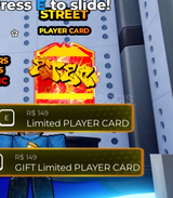 Player Card Street| Gift | Blue Lock Rivals