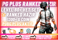 PLUS RANKED HAZIR HESAP | LEVEL 80 | 1300G COIN