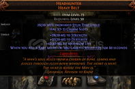 Poe2 Headhunter Heavy Belt