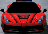 Polis sirenli Ferrari 458 italia 1700hp