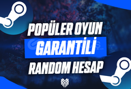 ✨POPÜLER OYUN GARANTİ✨ STEAM RANDOM HESAP
