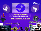 ❄️Popüler Oyun Garanti Steam Random Hesap