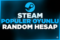 ⭐ [POPÜLER OYUN GARANTİLİ] Steam Random Hesap