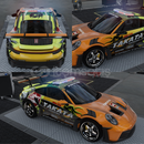 PORSCHE GT3RS SOKAK STİL ÇİZİM . 