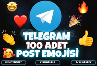 ⭐️[POZİTİF] 100 ADET TELEGRAM POST EMOJİSİ⭐