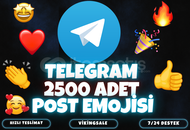 ⭐️[POZİTİF] 2500 ADET TELEGRAM POST EMOJİSİ⭐