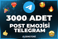 Pozitif ⭐3000 Post Emojisi - Güvenilir