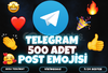 ⭐️[POZİTİF] 500 ADET TELEGRAM POST EMOJİSİ⭐
