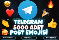⭐️[POZİTİF] 5000 ADET TELEGRAM POST EMOJİSİ⭐