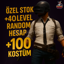 ⭐PREMİUM +100 SKİN 40+LEVEL, PUBG RANDOM HESAP⭐