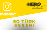 ⭐[PREMİUM] 50 TÜRK BEĞENİ 