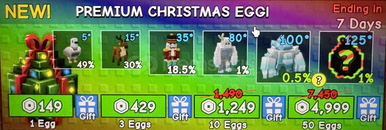 PREMIUM CHRISTMAS EGG 1x PREMIUM CHRISTMAS EGG 1x