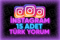 ⭐PREMİUM+ İNSTAGRAM 15 TÜRK YORUM ⭐