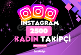[PREMİUM] İNSTAGRAM 2500 KADIN TAKİPÇİ