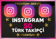 ⚡ [ PREMİUM ] INSTAGRAM 50 TÜRK TAKİPÇİ ⚡