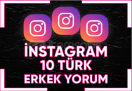 ⚡[ PREMİUM ] İNSTAGRAM TÜRK ERKEK 10 YORUM⚡