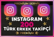 ⚡[ PREMİUM ] İNSTAGRAM TÜRK ERKEK 200 TAKİPÇİ⚡