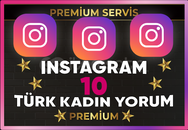 ⚡[ PREMİUM ] İNSTAGRAM TÜRK KADIN 10 YORUM⚡