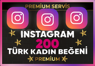 ⚡[ PREMİUM ] İNSTAGRAM TÜRK KADIN 200 BEĞENİ⚡