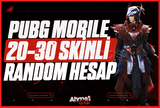 ⭐20-30 SKİN RANDOM HESAP PUBG MOBİLE⭐