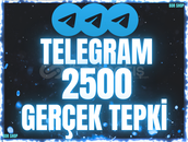 ⚡[PREMİUM]⚡TELEGRAM 2500 GERÇEK TEPKİ