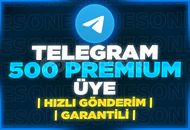⭐[PREMİUM] TELEGRAM 500 AKTİF KALİTELİ ÜYE⭐