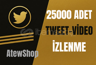 ⭐[PREMİUM] TWİTTER 25000 İZLENME TWEET-VİDEO