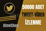 ⭐[PREMİUM] TWİTTER 50000 İZLENME TWEET-VİDEO