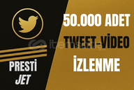 ⭐[PREMİUM] TWİTTER 50000 İZLENME TWEET-VİDEO