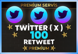 ⚡ [ PREMİUM ] TWİTTER ( X ) 100 RETWEET ⚡