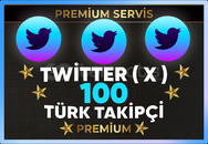 ⚡ [ PREMİUM ] TWİTTER ( X ) 100 TÜRK TAKİPÇİ ⚡