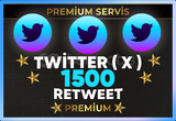 ⚡ [ PREMİUM ] TWİTTER ( X ) 1500 RETWEET ⚡