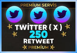 ⚡ [ PREMİUM ] TWİTTER ( X ) 250 RETWEET ⚡