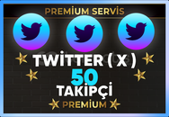 ⚡ [ PREMİUM ] TWİTTER ( X ) 50 TAKİPÇİ ⚡