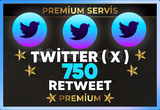 ⚡ [ PREMİUM ] TWİTTER ( X ) 750 RETWEET ⚡