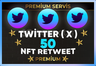 ⚡ [ PREMİUM ] TWİTTER ( X ) NFT 50 RETWEET ⚡