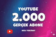 ⭐[PREMIUM] YOUTUBE 2000 abone⭐