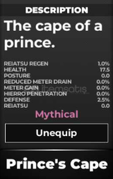 Prince's Cape (Boss Drop) / Type Soul