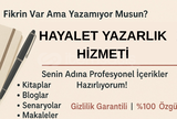 Profesyonel Hayalet Yazarlık Hizmeti 