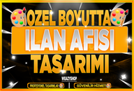 Profesyonel Özel Boyutta Size Özel İlan Afişi 