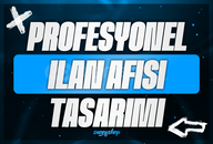 ⭐[PROFESYONEL]⭐SİZE ÖZEL İLAN AFİŞİ TASARIMI⭐