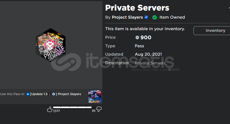 server vip project slayer