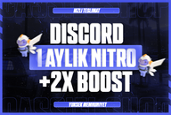 ⭐ [PROMO] Discord 1 Aylık Nitro + 2X Boost ⭐