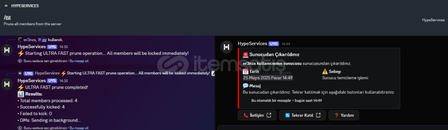 ⚡Prune Bot En Hızlısı! [DM MESAJ SİSTEMİ]