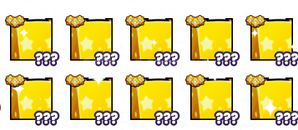 Ps 99 10 adet golden starry bunny