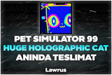 PS 99 Huge Holographic Cat - Anında Teslimat!