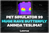 PS 99 Huge Rave Butterfly - Anında Teslimat!