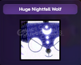 [PS 99] Huge Nightfall Wolf