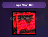 [PS 99] Huge Neon Cat